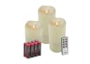 LC Home Candela Lights Outdoor LED Kerzen 3er Set Cream Bild 2