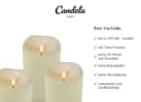 LC Home Candela Lights Outdoor LED Kerzen 3er Set Cream Bild 5