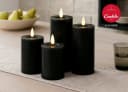 LC Home LED-Kerze Candela Lights LED Kerzen Echtwachs 4er-Set mit Fernbedienung Batterien Timerfunktion Dimmbar Bild 1