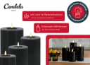 LC Home LED-Kerze Candela Lights LED Kerzen Echtwachs 4er-Set mit Fernbedienung Batterien Timerfunktion Dimmbar Bild 5