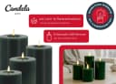 LC Home LED-Kerzen 4er-Set Echtwachs Schwarz mit Fernbedienung Bild 5