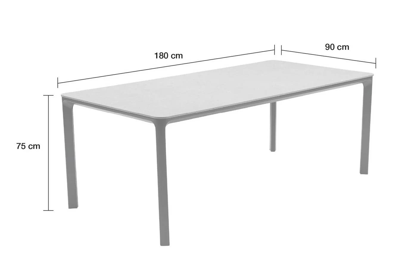LC Garden Gartentisch »Stilo« Outdoortisch Sintered Stone Keramik Steingrau - Bild 3