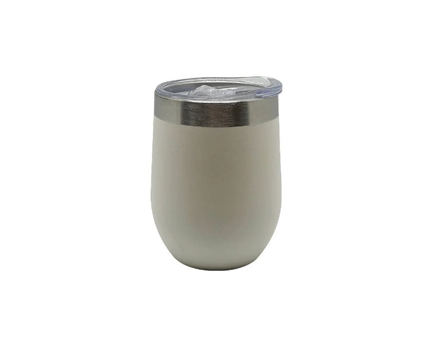 Michelino Reisebecher 330ml Edelstahl Beige