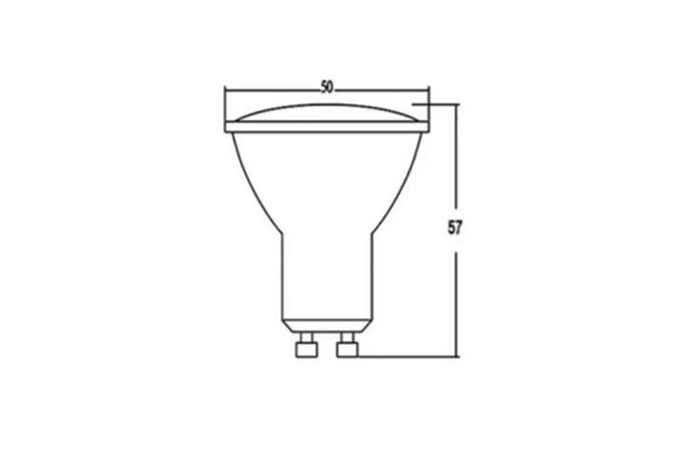 LED-Line LED-Leuchtmittel GU10 1W Warmweiß 3000K 90 Lumen Spot Strahler
