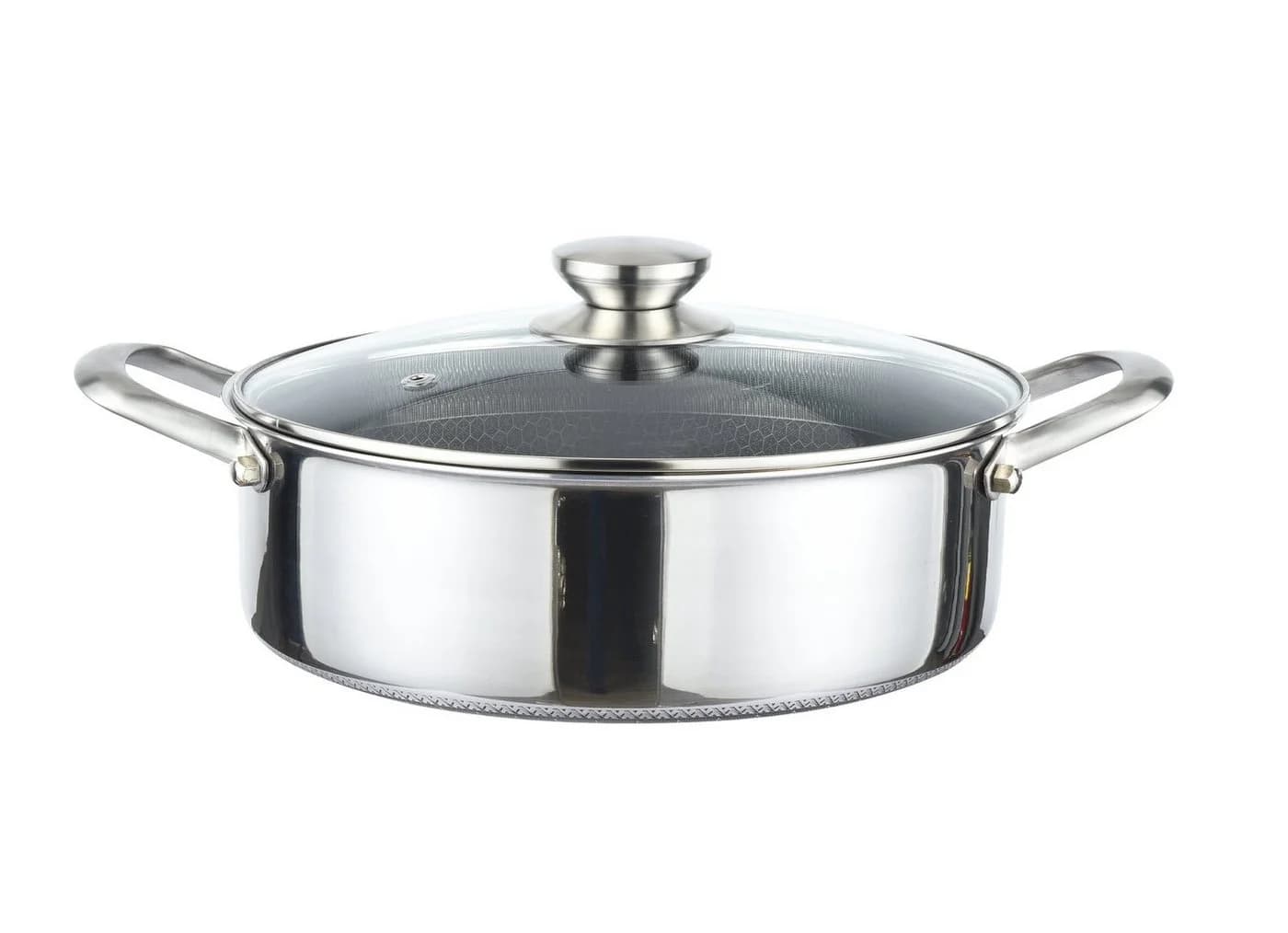 Cheffinger Kochtopf Edelstahl 18/10 Wabenstruktur Induktion 24cm - Bild 2