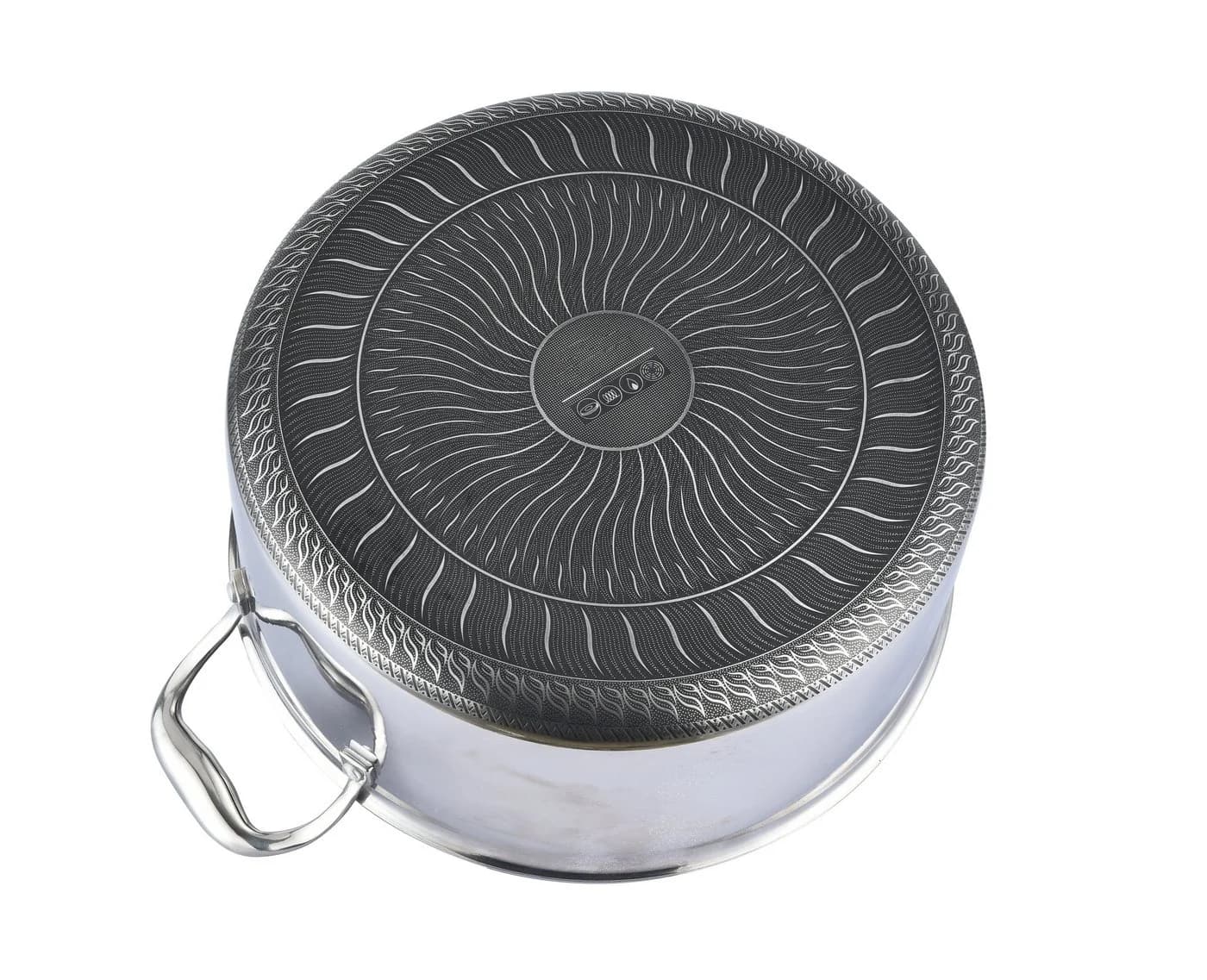 Cheffinger Kochtopf Edelstahl 18/10 Wabenstruktur Induktion 24cm - Bild 3