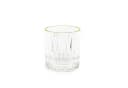 Almina Glas Elisa 6-tlg. Set mit Goldumrandung und Riffle Design Bild 2