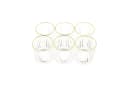 Almina Glas Elisa 6-tlg. Set mit Goldumrandung und Riffle Design Bild 3