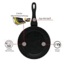 Cheffinger Pfannen-Set 3-tlg. Schwarz Antihaft Marmor Bild 1