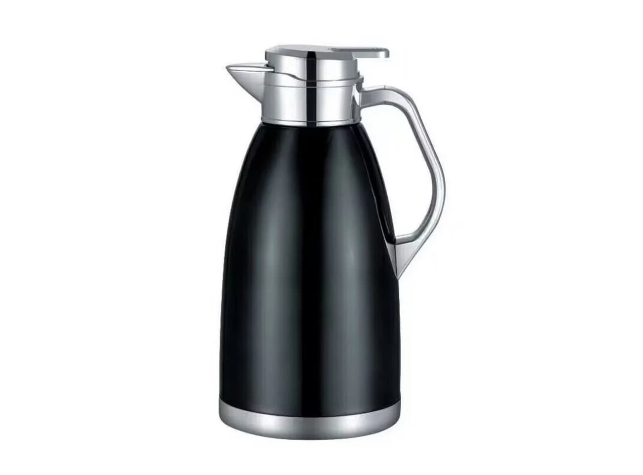 Cheffinger Isolierkanne 1,8L Edelstahl Schwarz