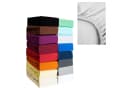 COFI 1453 Spannbettlaken 100% Baumwolle Jersey Grau Bild 1