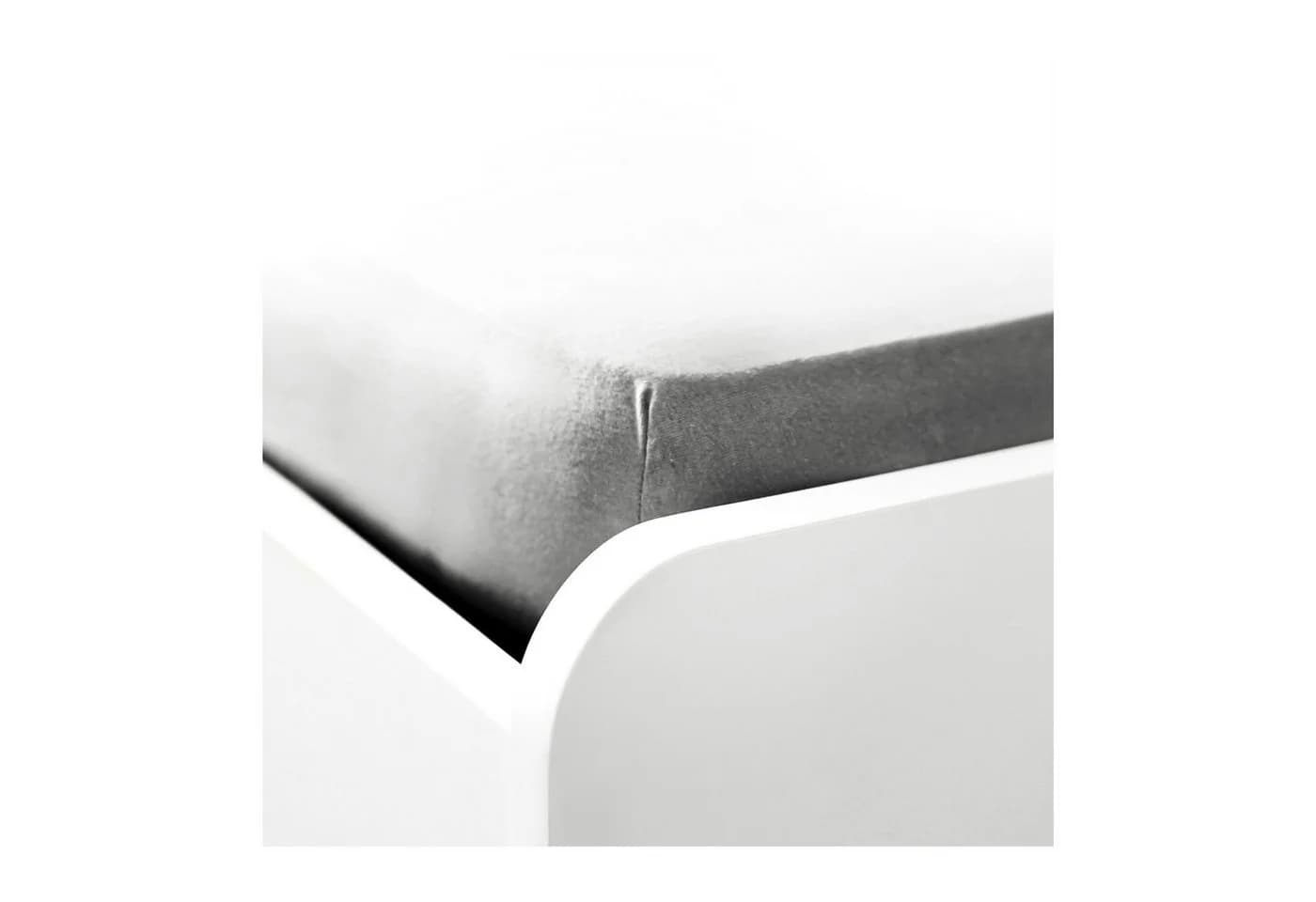 COFI 1453 Spannbettlaken 100% Baumwolle Jersey Grau - Bild 4