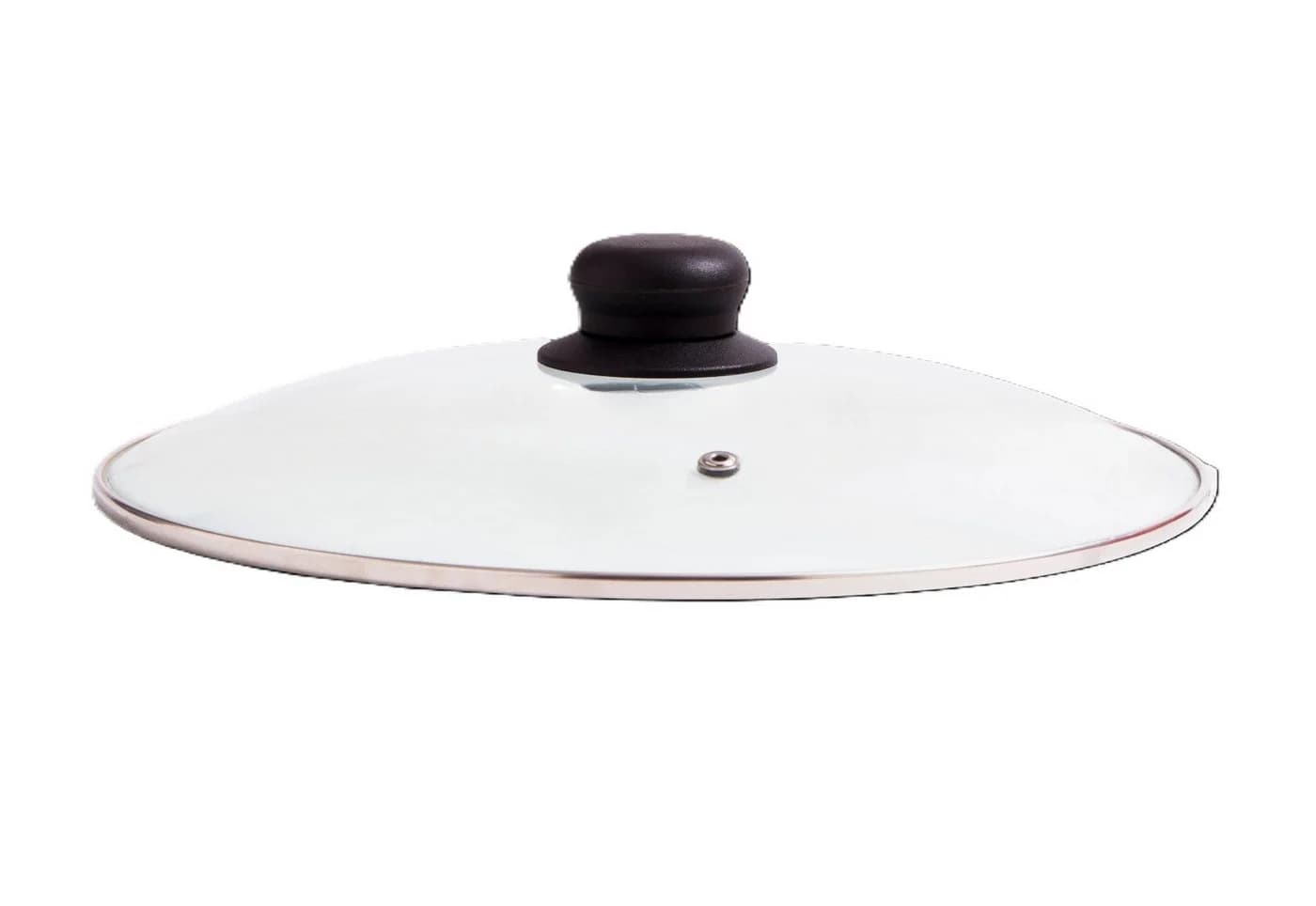 Cheffinger Topfdeckel Glas mit Dampfauslass & Edelstahlrand