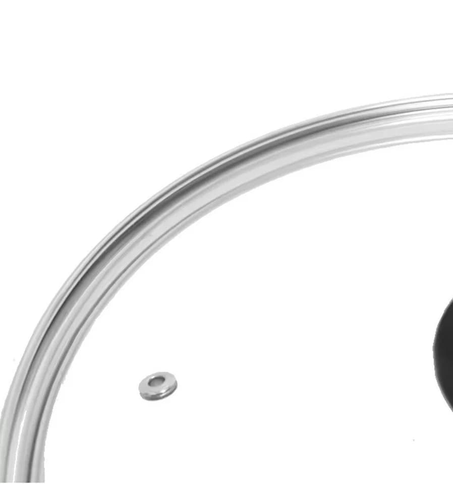 Cheffinger Topfdeckel Glas mit Dampfauslass & Edelstahlrand - Bild 3