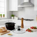Cheffinger Topfdeckel Glas mit Dampfauslass & Edelstahlrand Bild 4