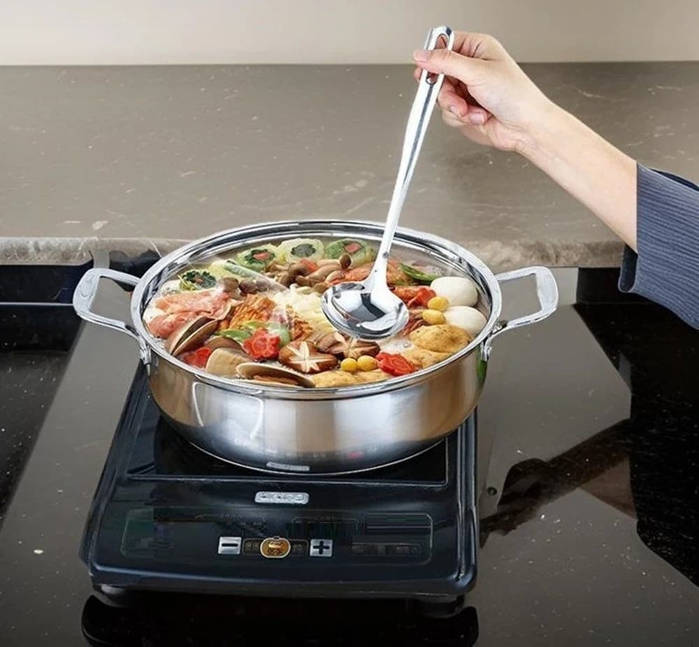 Cheffinger Kochtopf Edelstahl Induktion +Deckel Silber - Bild 5