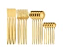 Cheffinger Besteck-Set 24-tlg. Gold Edelstahl 6 Personen Bild 2