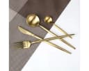 Cheffinger Besteck-Set 24-tlg. Gold Edelstahl 6 Personen Bild 3