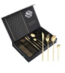 Cheffinger Besteck-Set 24-tlg. Gold Edelstahl 6 Personen Bild 4