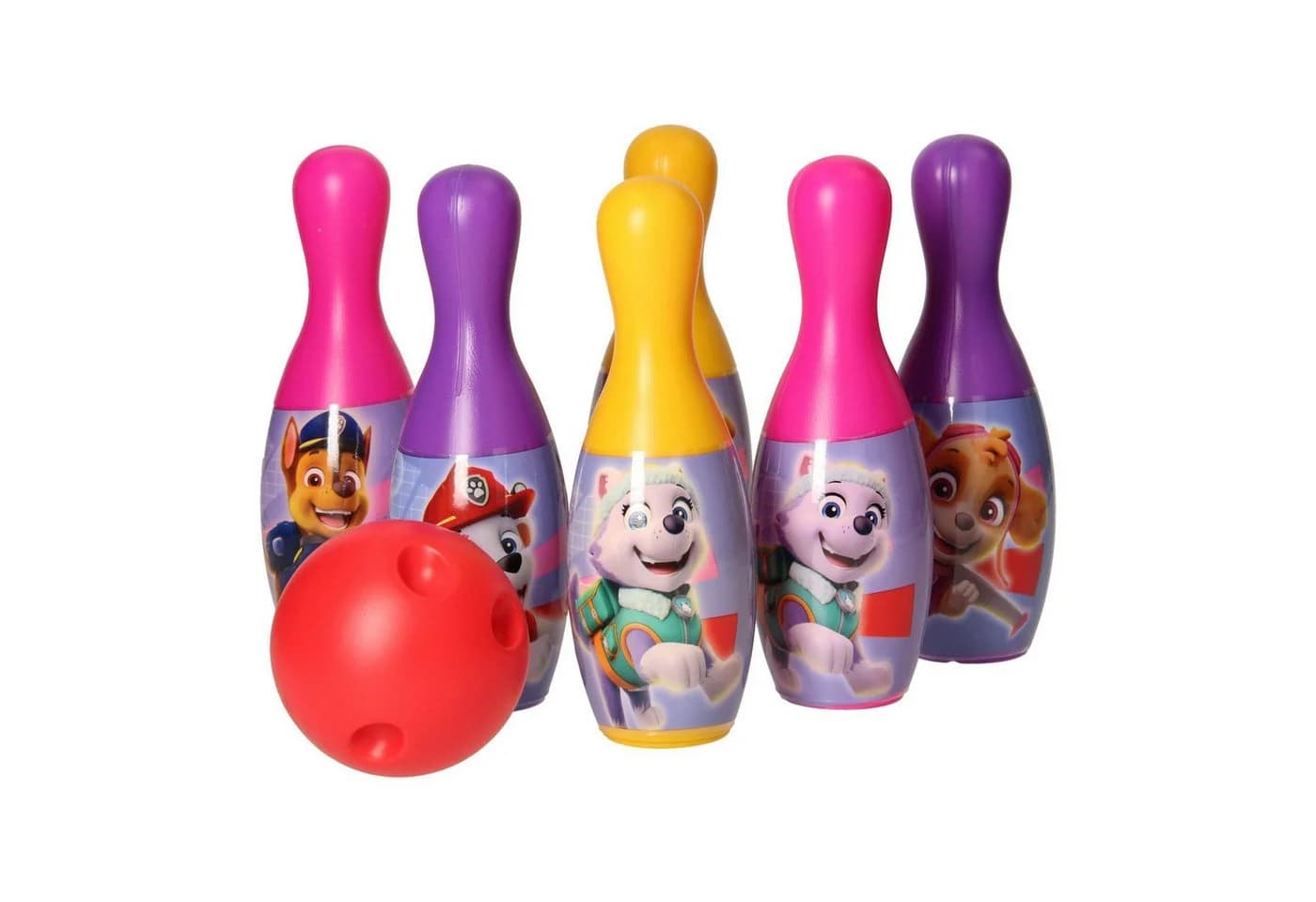PAW PATROL Spielzeug-Gartenset Bowling Set Outdoor-Spielzeug für Kinder 6 Pins und eine Bowlingkugel - Bild 2