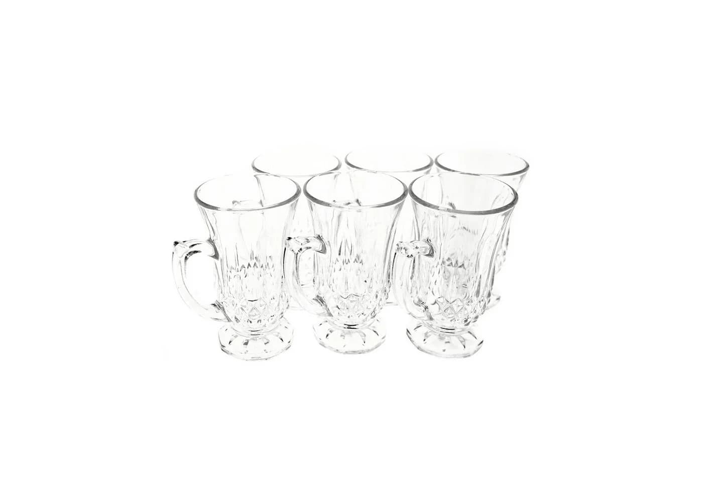 Almina Gläser-Set 6-tlg. Teegläser mit Henkel Transparent 160 ml - Bild 4