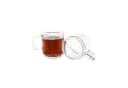 Almina 6-teiliges Trinkglas-Set mit Henkel 360 ml Riffel-Design Bild 2