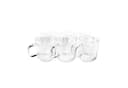 Almina 6-teiliges Trinkglas-Set mit Henkel 360 ml Riffel-Design Bild 4