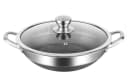 Cheffinger Wok Topf Edelstahl 36cm Wabenstruktur Antihaft Induktion Bild 5