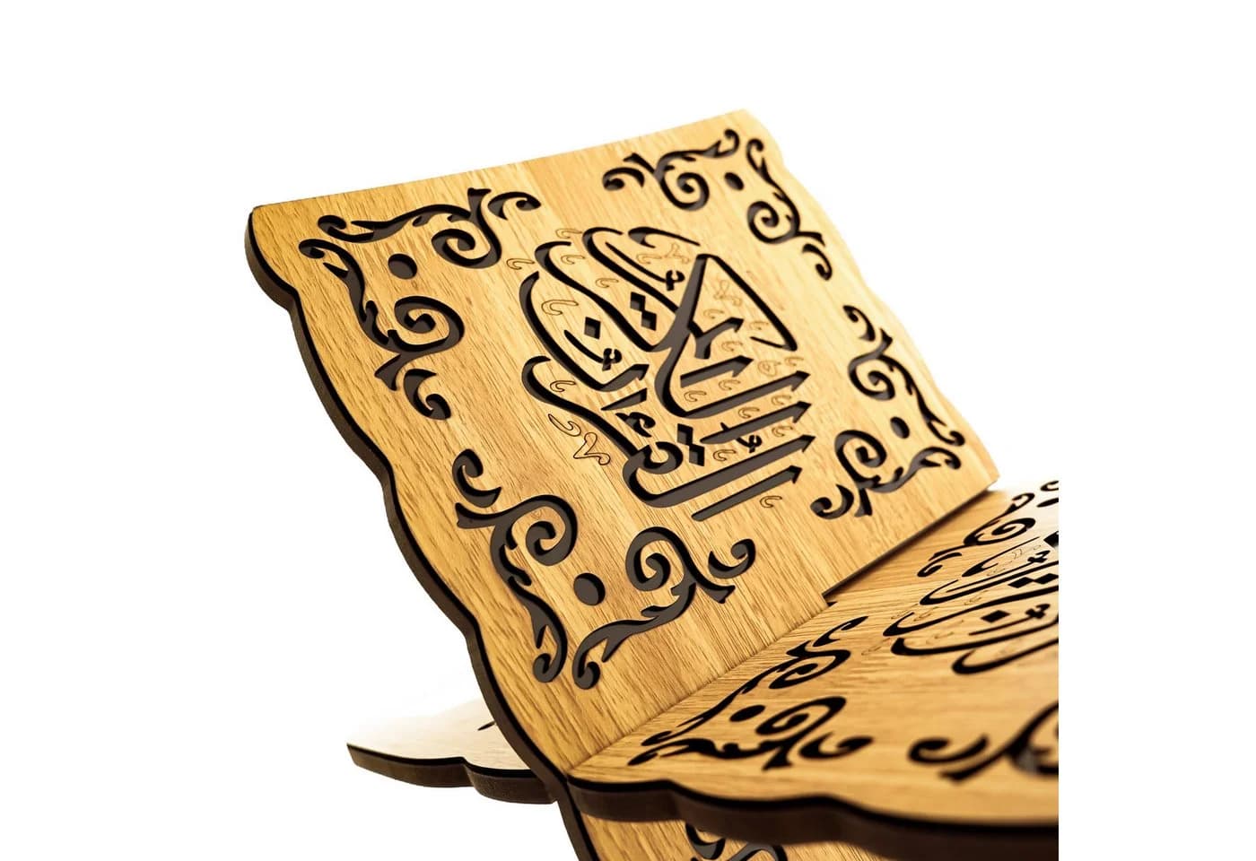Almina Bücherständer mit arabischem Schriftzug Holz - Bild 3