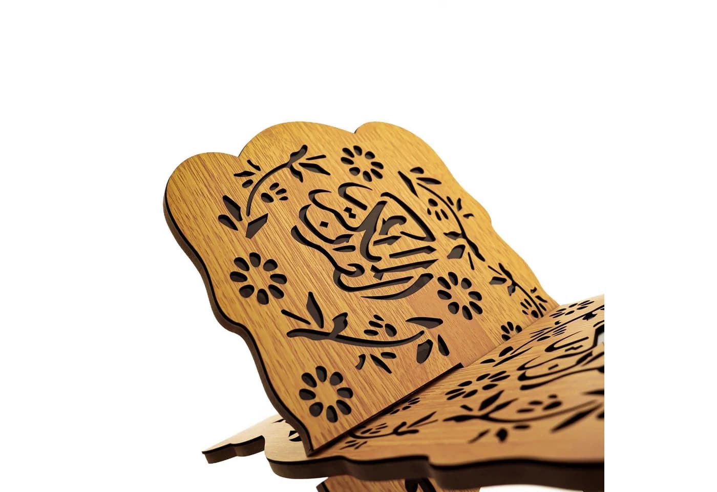 Almina Bücherständer mit arabischem Schriftzug Holz - Bild 3