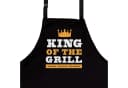 nomsum Kochschürze für Männer "King of the Grill" Schwarz Bild 2