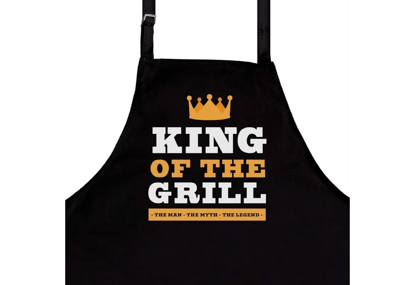 nomsum Kochschürze für Männer "King of the Grill" Schwarz - Bild 2