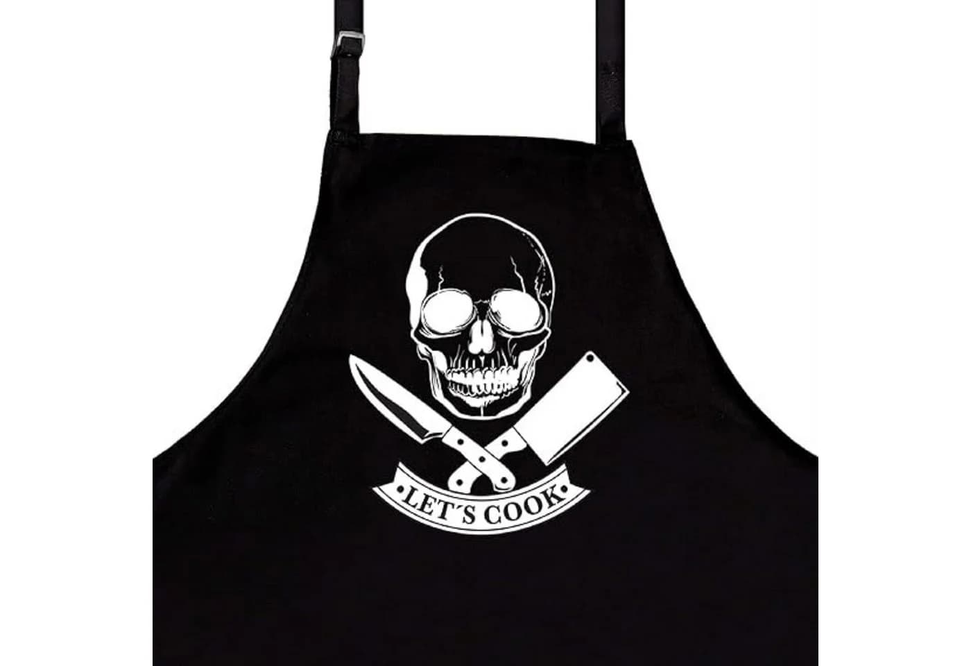 nomsum Kochschürze "Lets Cook" Schwarz Baumwollmischung - Bild 2