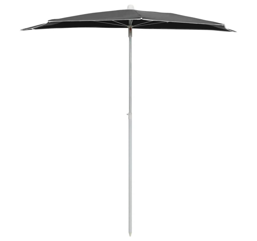 furnicato Sonnenschirm Halb-mit Mast Anthrazit - Bild 3