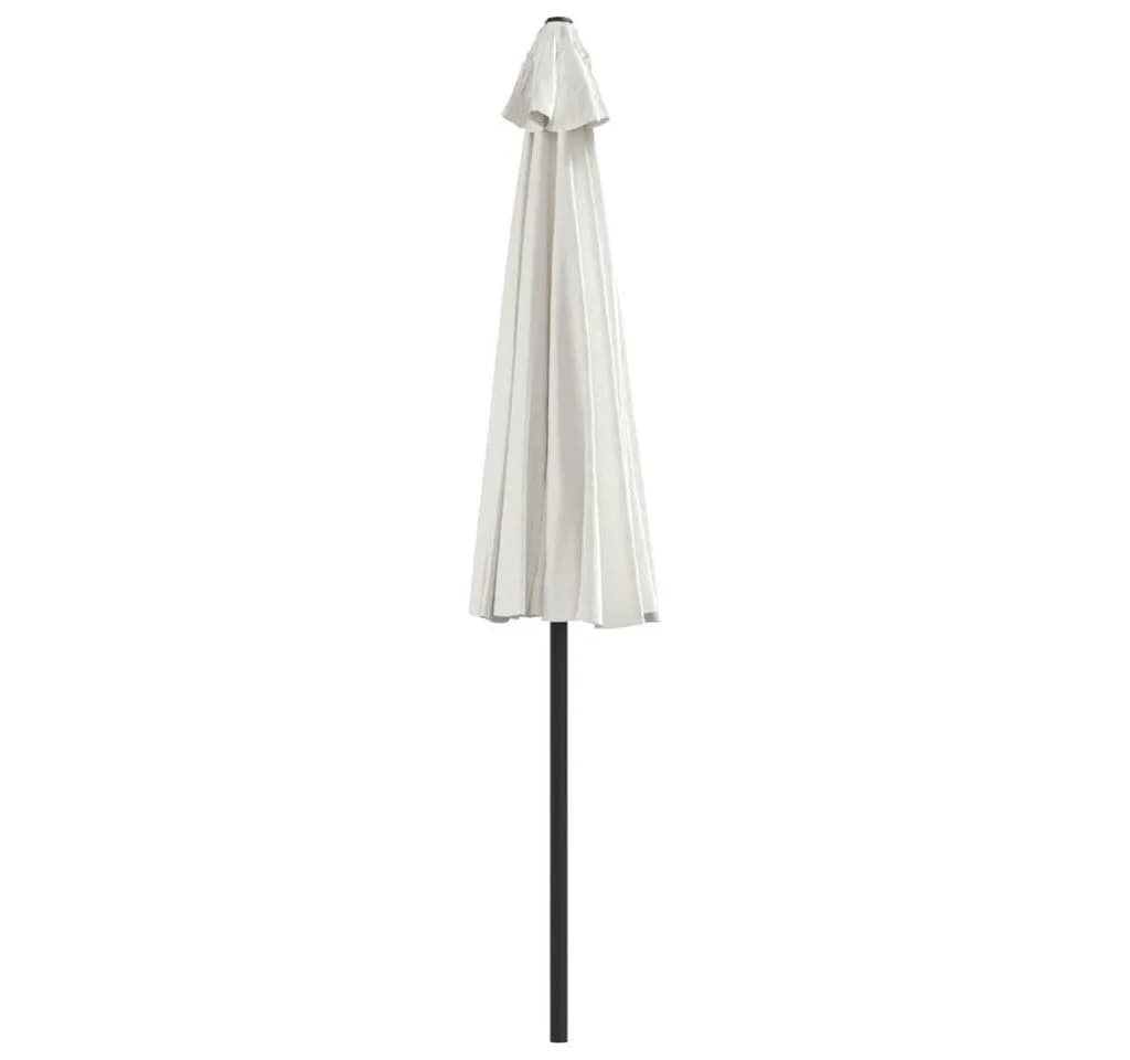 furnicato Sonnenschirm Halbrund Sandfarben mit Alu-Mast - Bild 5