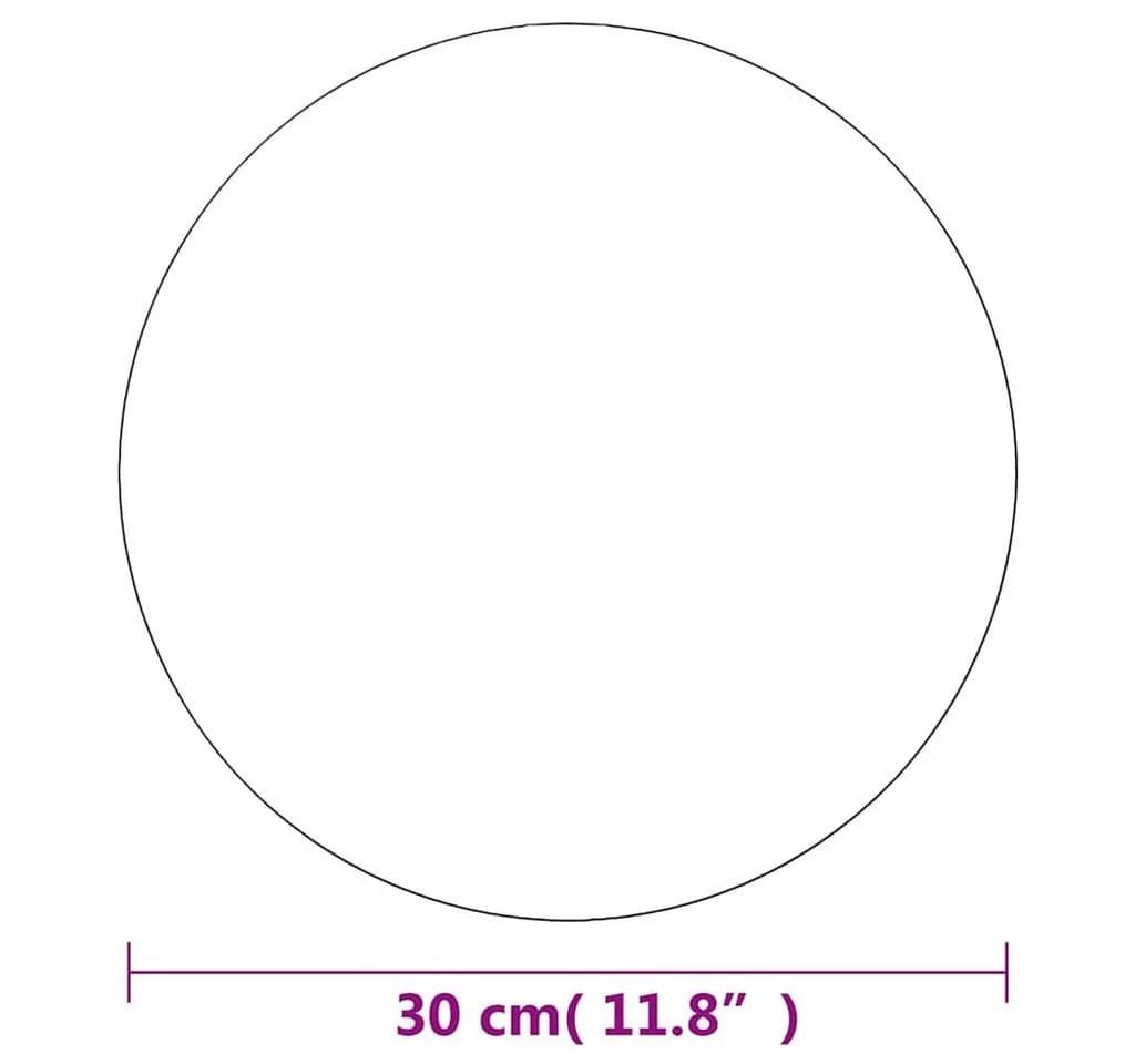 furnicato Wandspiegel Rahmenloser Spiegel Rund 30 cm Glas - Bild 5