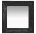 furnicato Wandspiegel Barock-Stil Schwarz Bild 1