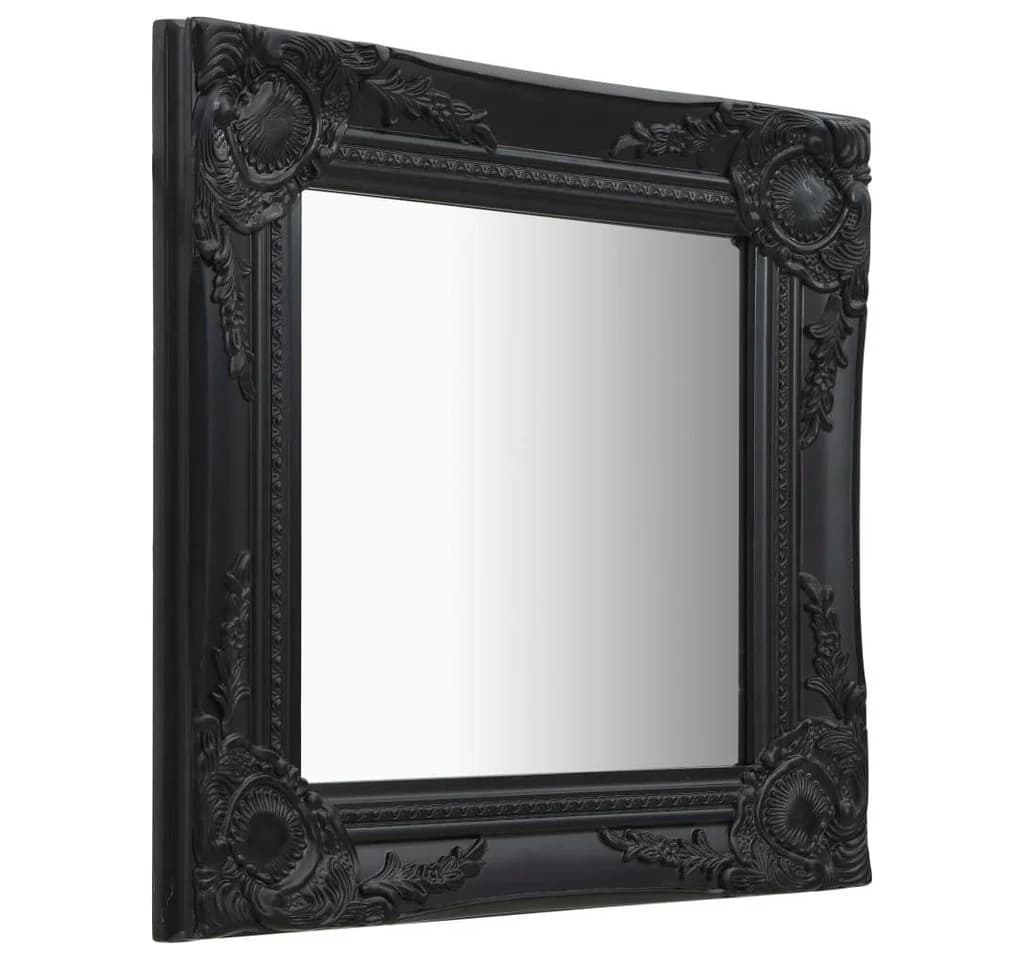 furnicato Wandspiegel Barock-Stil Schwarz - Bild 2