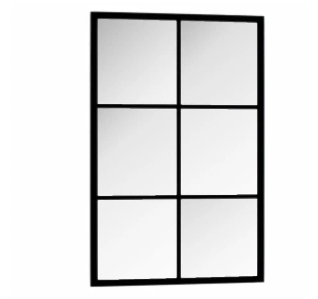 furnicato Wandspiegel Schwarz 60x40 cm Metall - Bild 4