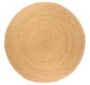 furnicato Runder Juteteppich 180 cm Beige Handgefertigt Bild 1