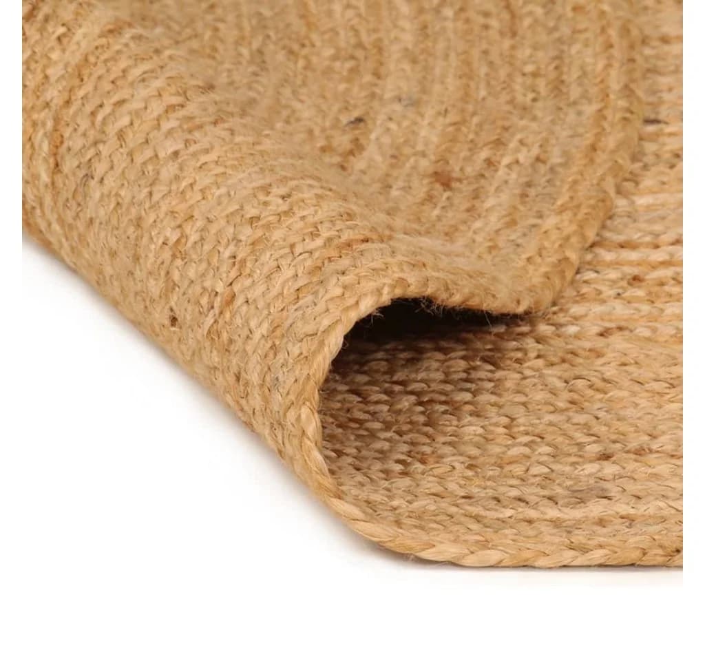 furnicato Runder Juteteppich 180 cm Beige Handgefertigt - Bild 2