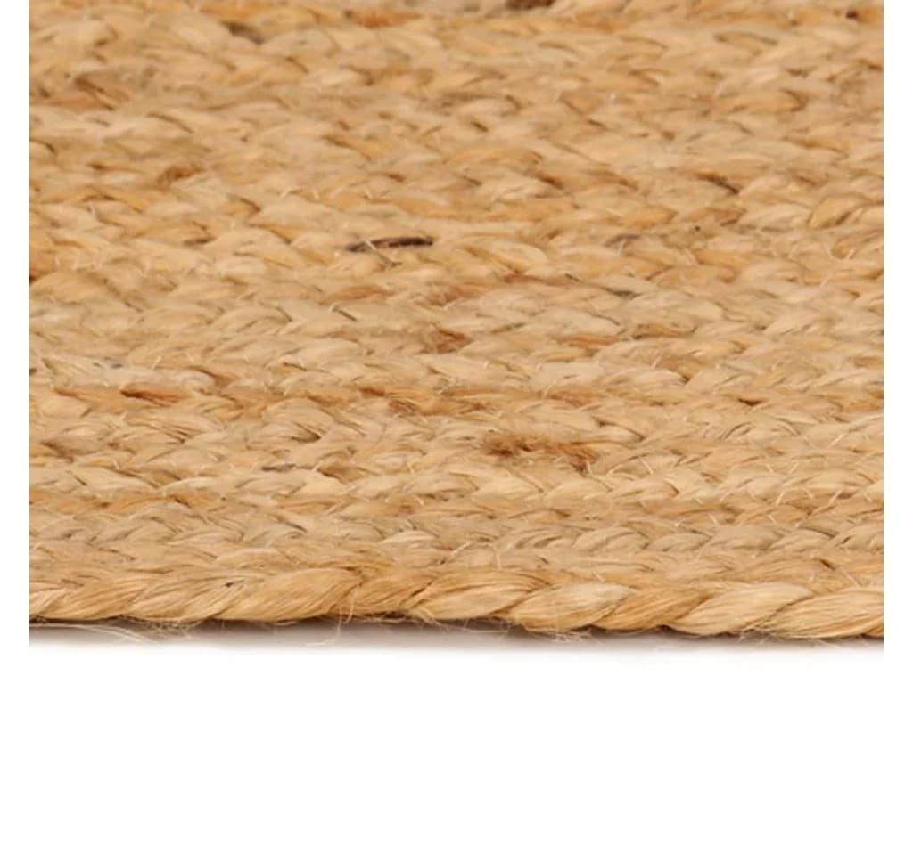 furnicato Runder Juteteppich 180 cm Beige Handgefertigt - Bild 3