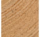 furnicato Runder Juteteppich 180 cm Beige Handgefertigt Bild 4