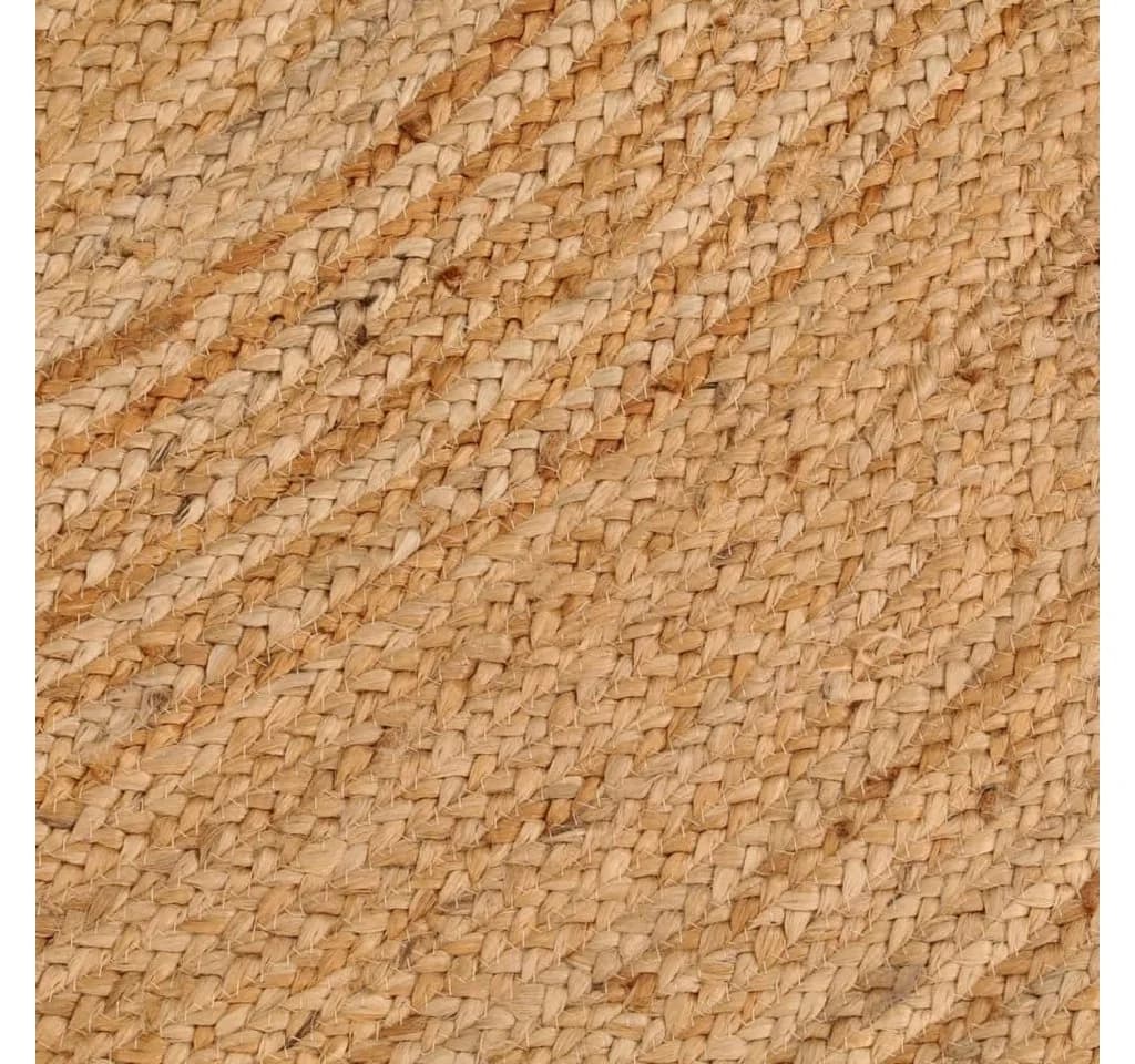 furnicato Runder Juteteppich 180 cm Beige Handgefertigt - Bild 4