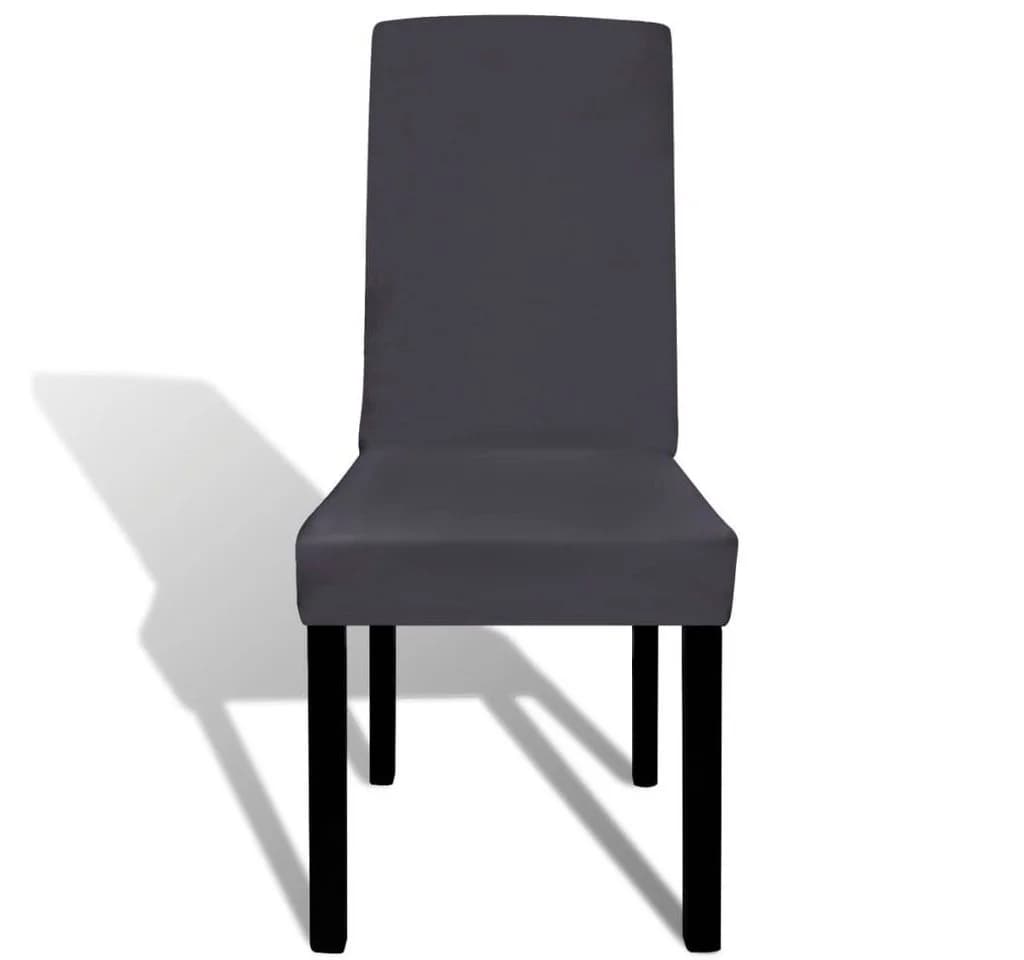 furnicato Stuhlhusse Anthrazit 6 Stück für Stühle bis 55 cm - Bild 3