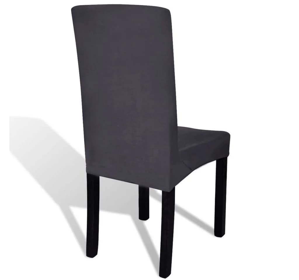 furnicato Stuhlhusse Anthrazit 6 Stück für Stühle bis 55 cm - Bild 4