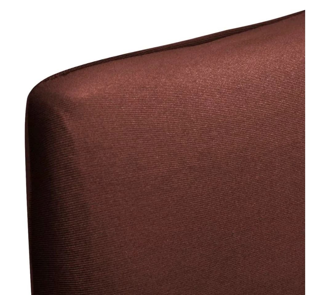 furnicato Stuhlhussen 6er Set Braun Elastisch Knitterfrei - Bild 5