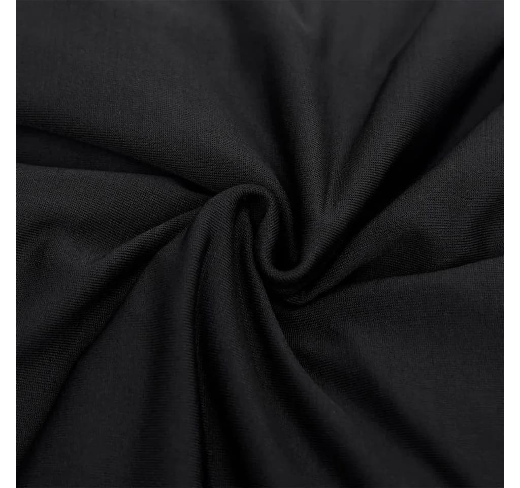 Furnicato Stretch Sofahusse 2-Sitzer Schwarz Polyester-Jersey - Bild 4