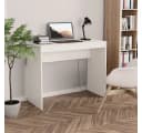 furnicato Moderner Weißer Computertisch 90x40x72 cm Holzwerkstoff Bild 1