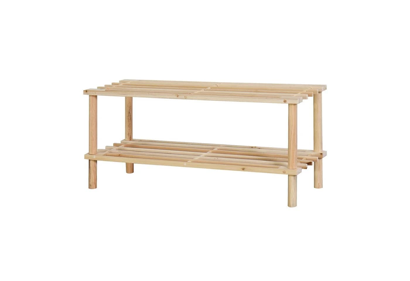 HTI-Living Schuhregal Anea 2 Ebenen Bambus Natur - Bild 2